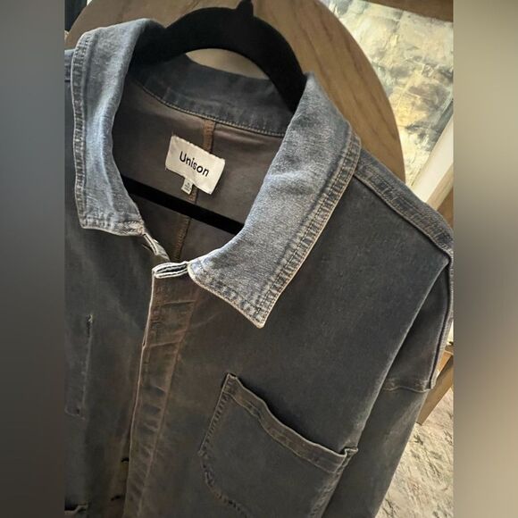 Unison Max Men's Denim Chorecoat Jacket size XL - Picture 3 of 8